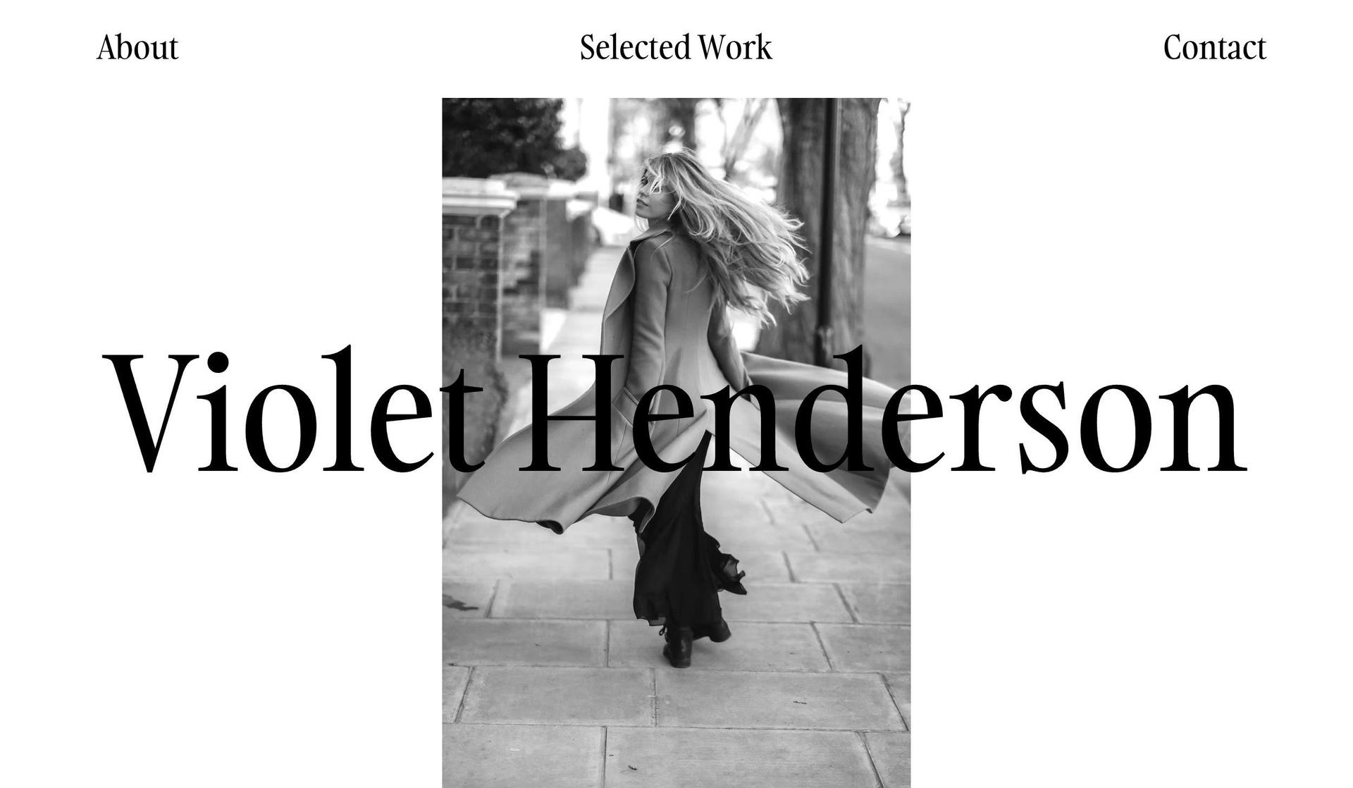 Violet Henderson-black and white websites