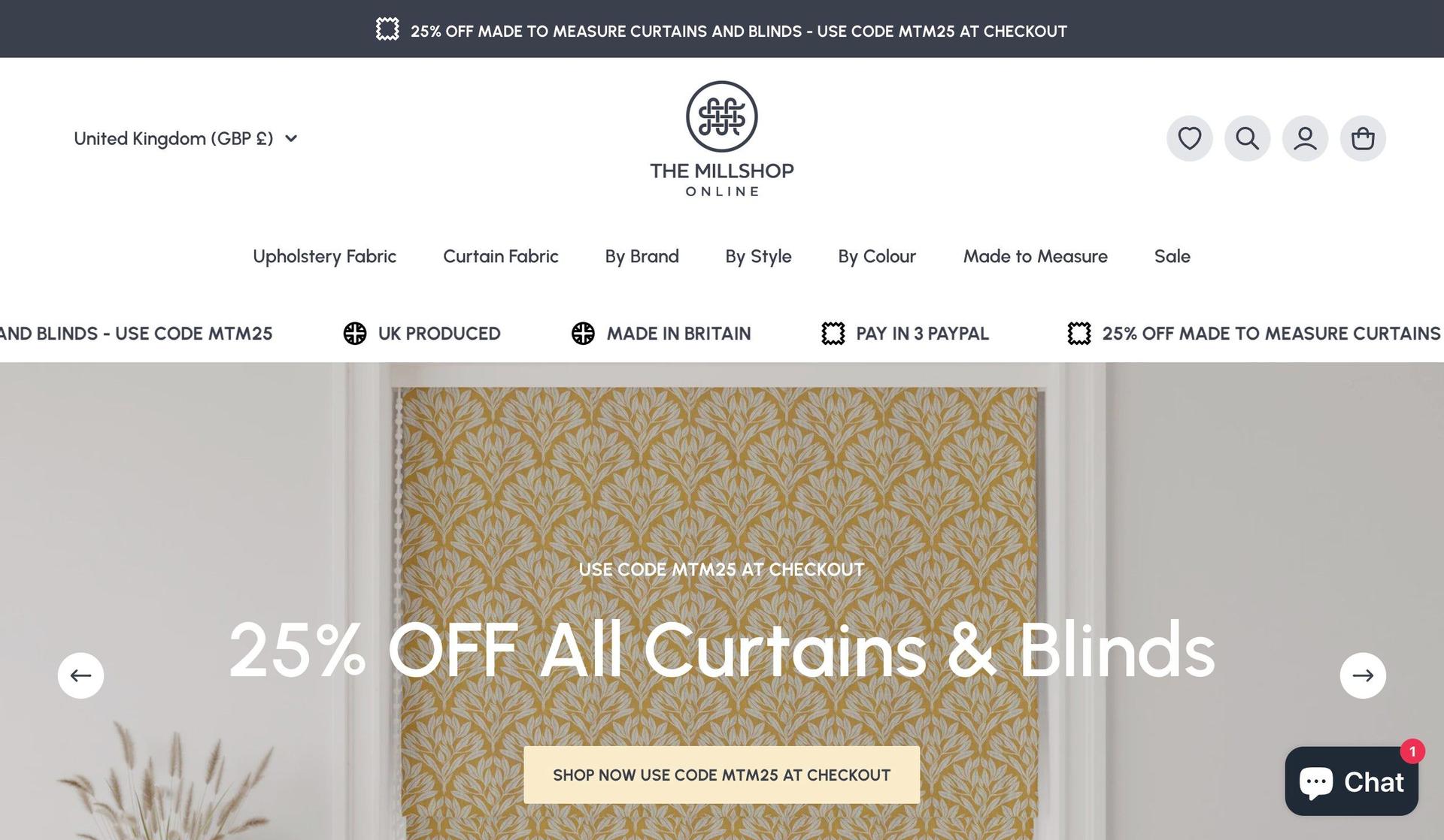 The Millshop Online-white websites