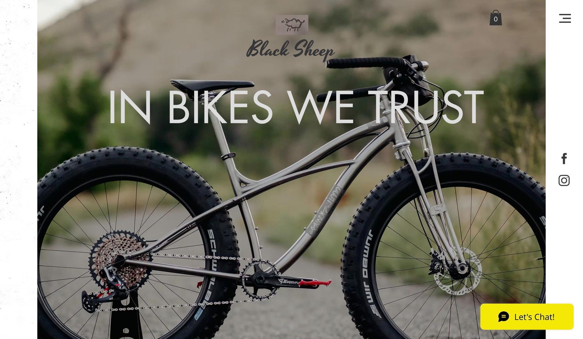 Black Sheep Bikes-clean website design