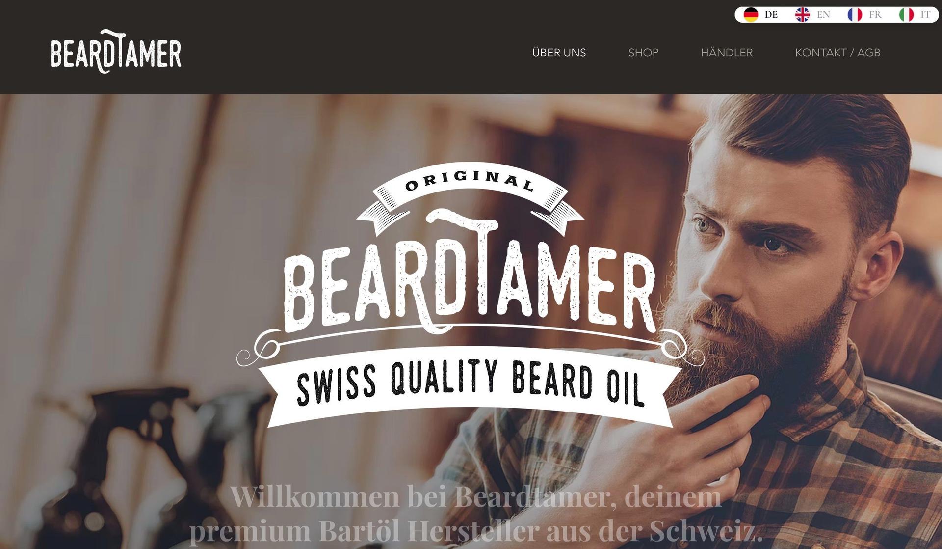 Beard Tamer-wix ecommerce store examples