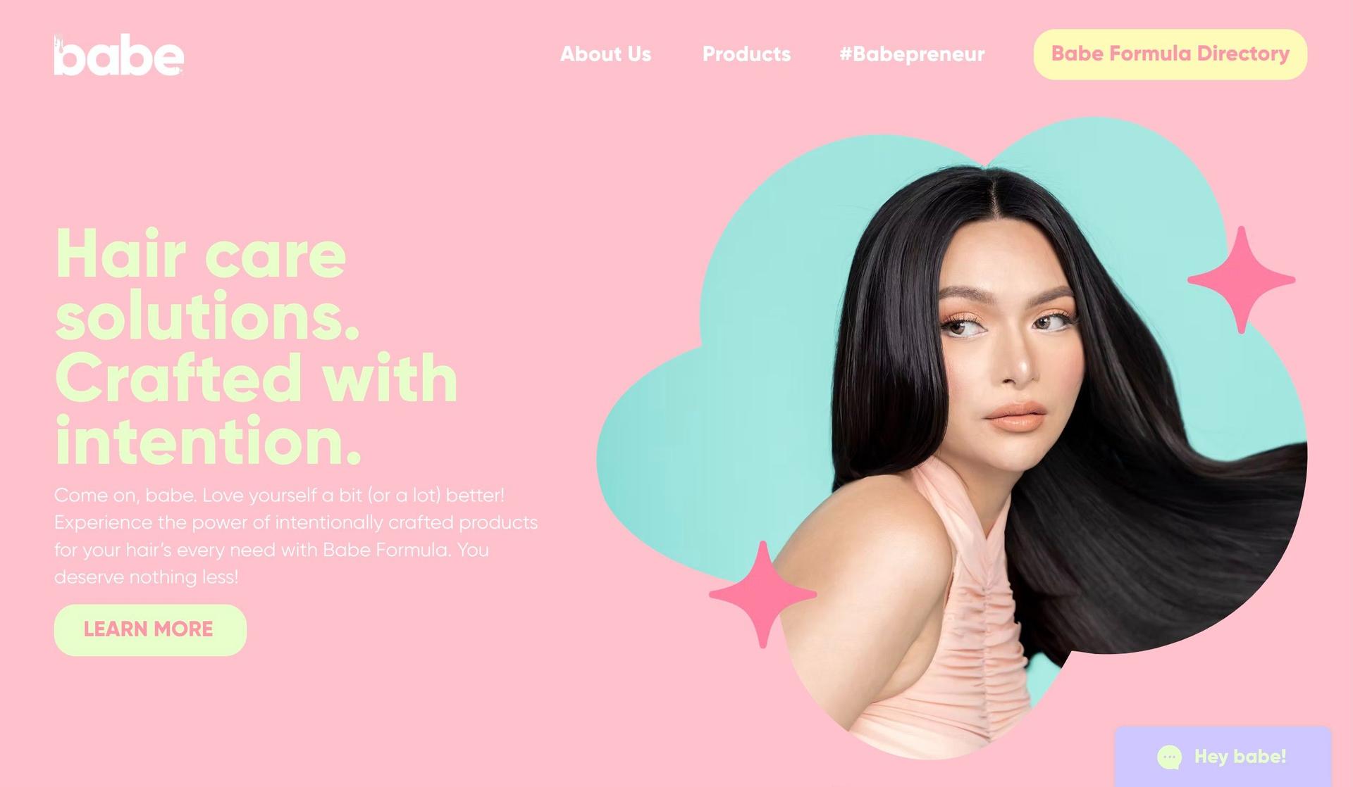 Babe Formula-+above the fold content examples+