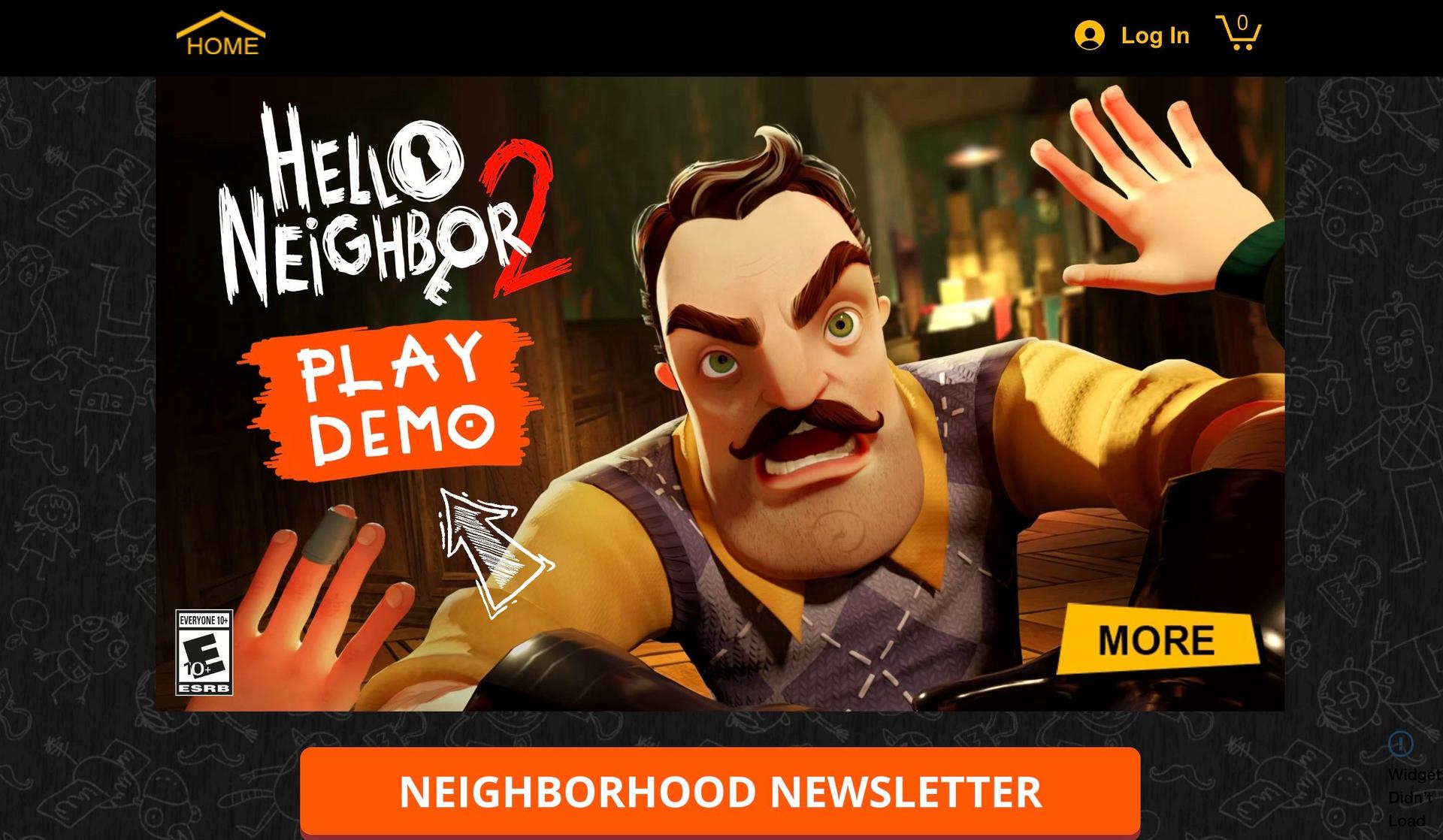 Hello Neighbor Game-black and yellow websites