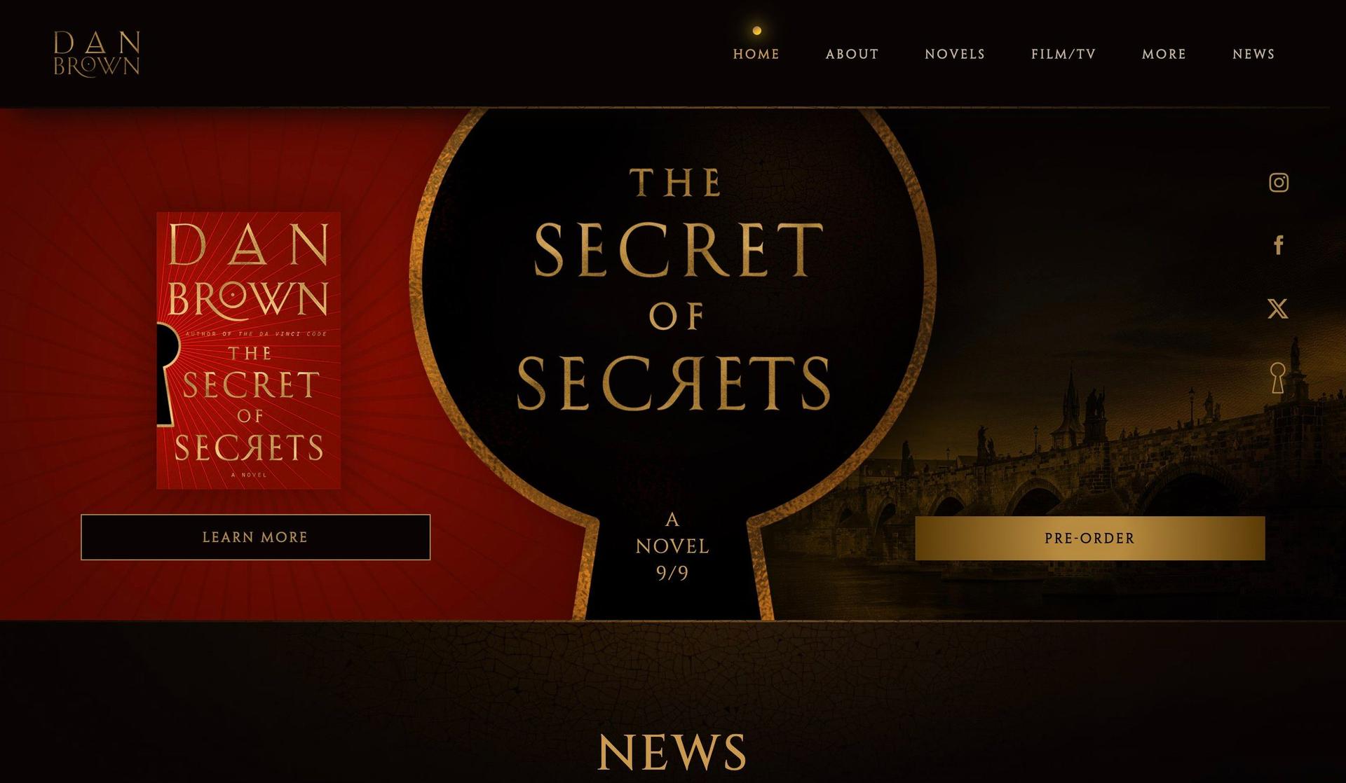 Dan Brown-writer websites