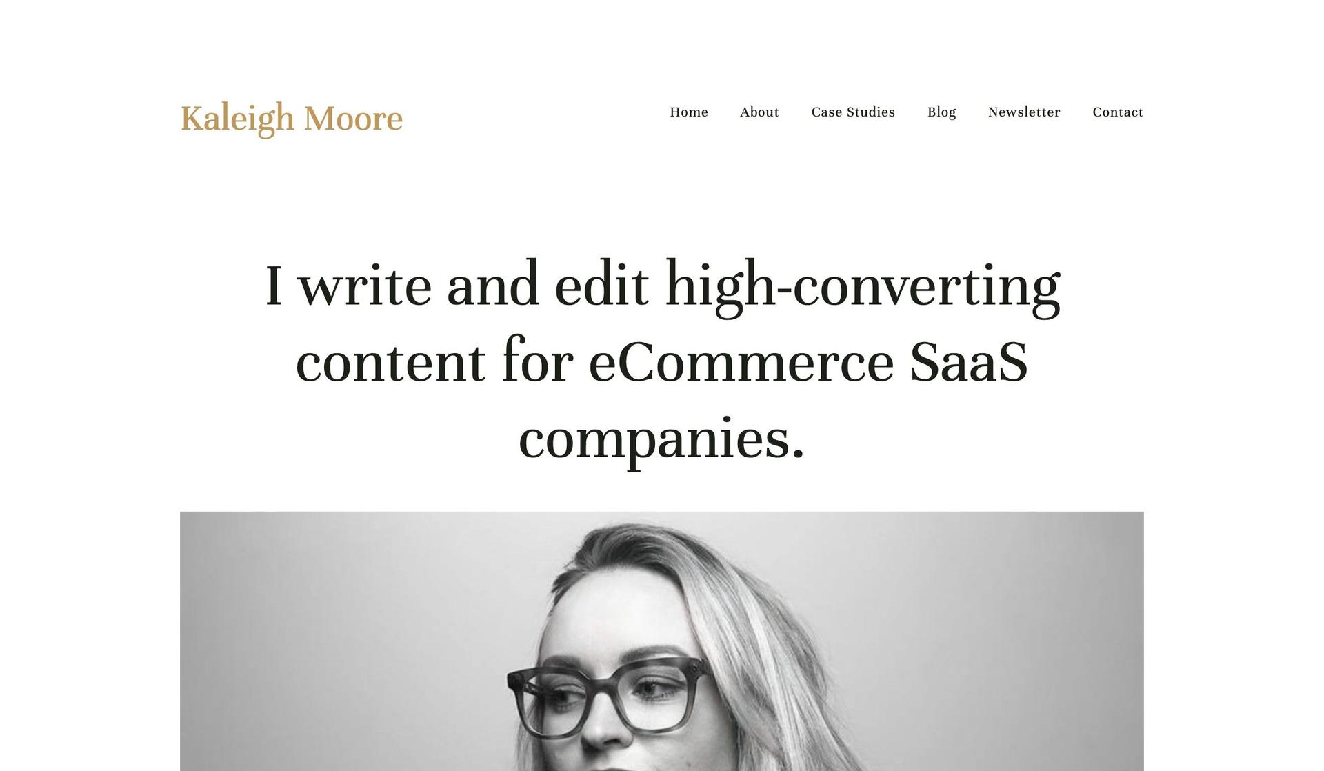 Kaleigh Moore-writer websites