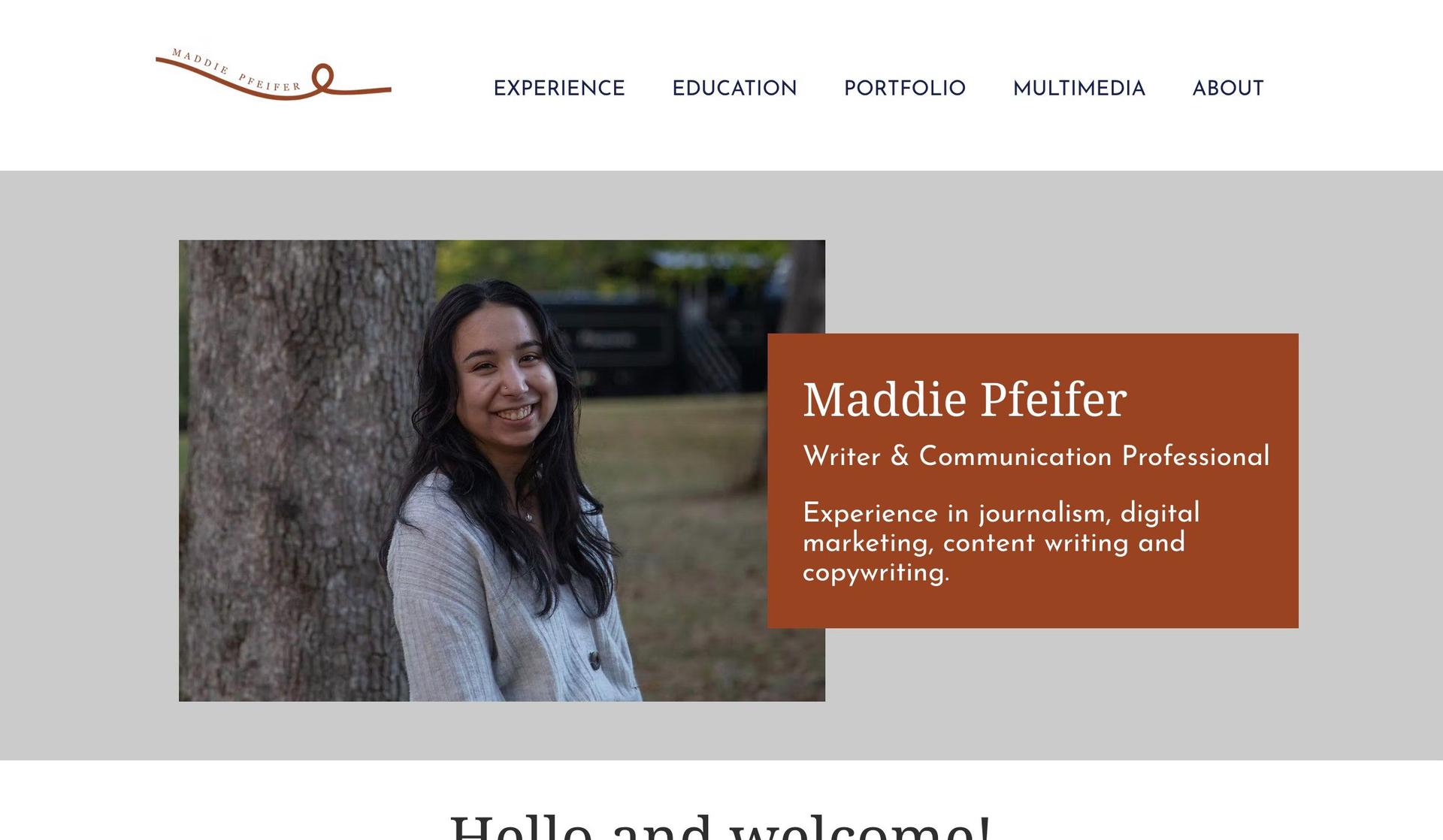 Madison Pfeifer-writing portfolio examples
