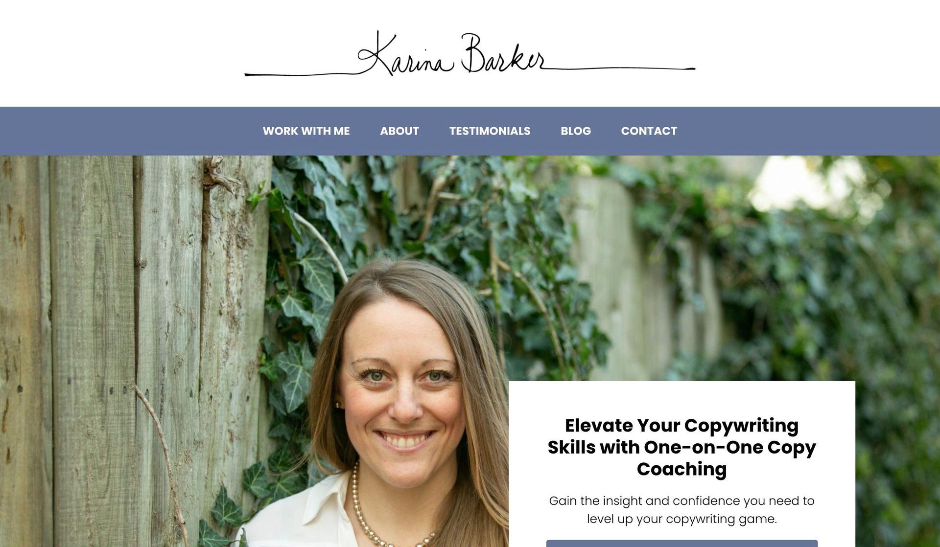 Karina Barker-writing portfolio examples
