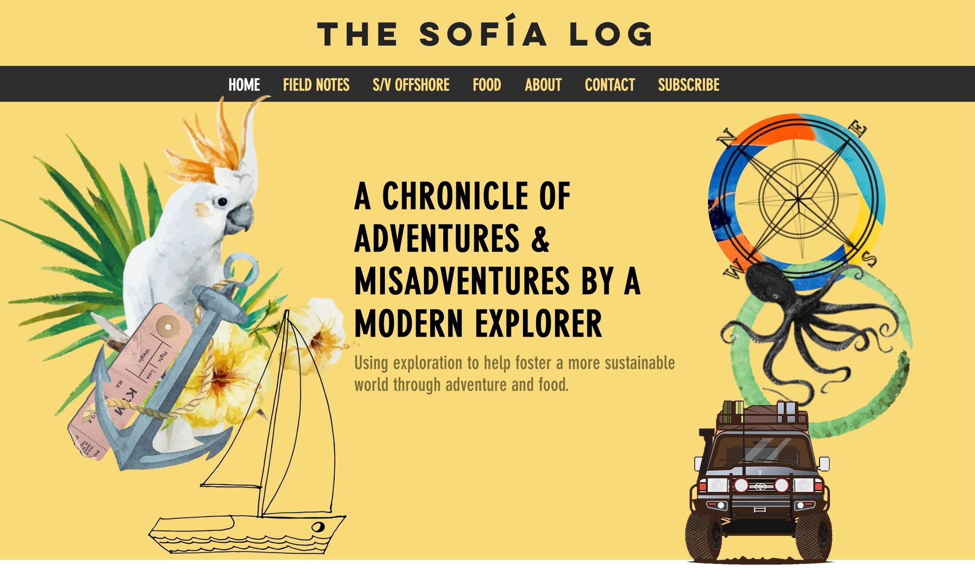 The Sofia Log-black and yellow websites