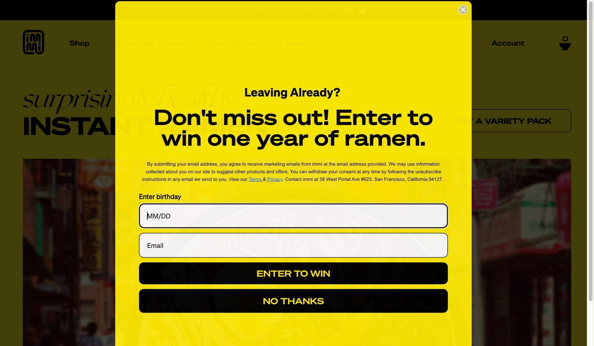 Immi Eats-black and yellow websites