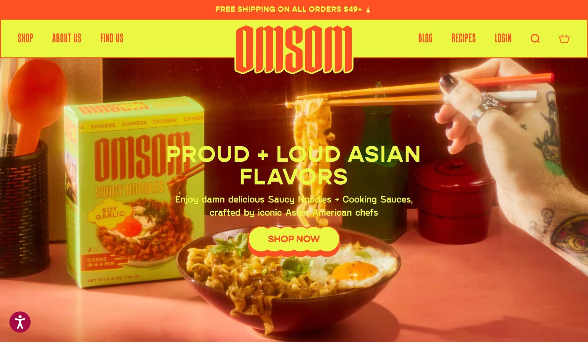 Omsom-yellow websites