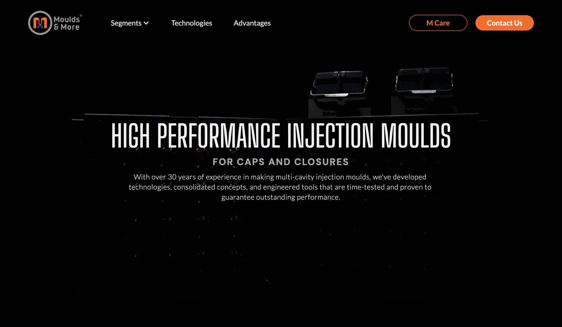 Moulds and More-+futuristic website design examples+