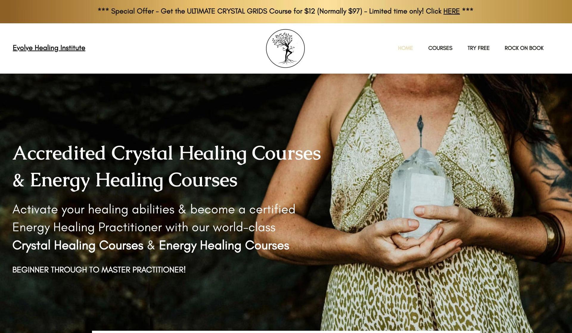 Evolve Healing-+above the fold content examples+
