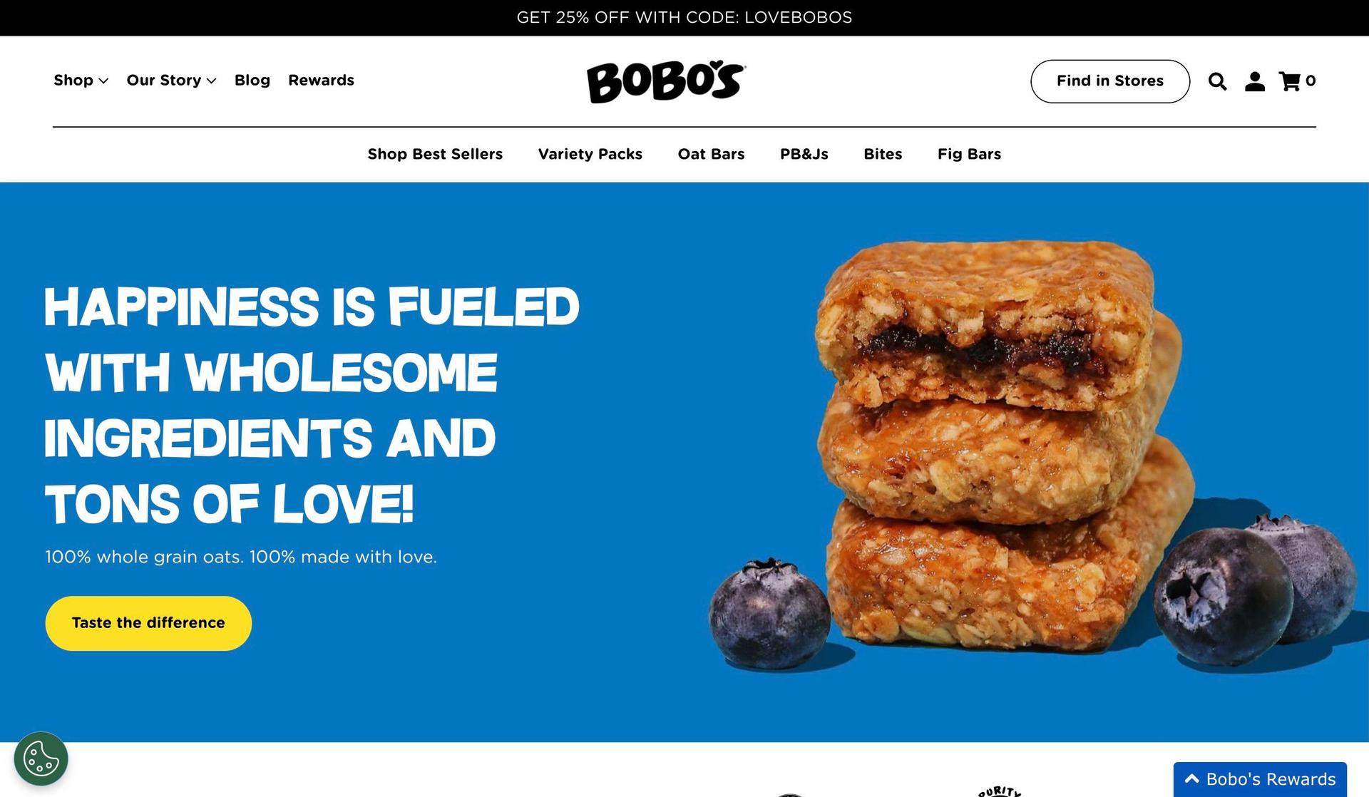 Bobo's-+above the fold content examples+