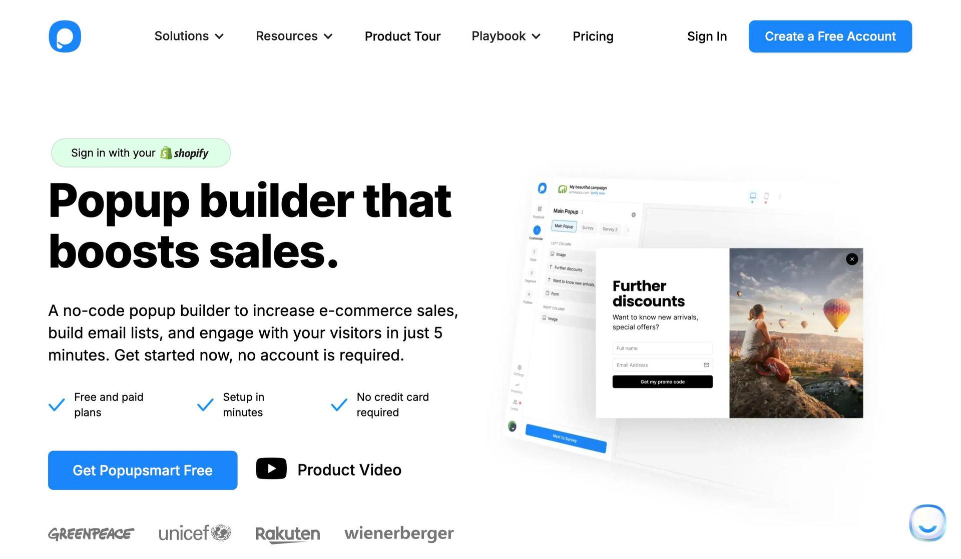 Popupsmart-+above the fold content examples+