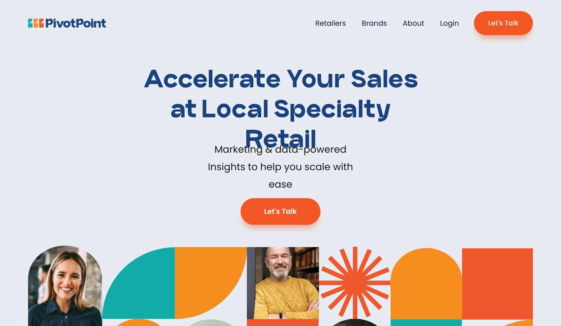 Pivot Point Retail-+above the fold content examples+