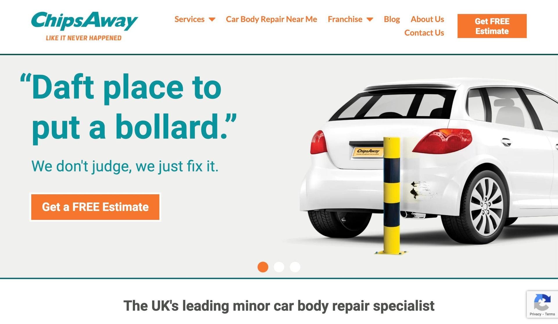 ChipsAway-franchise website design examples