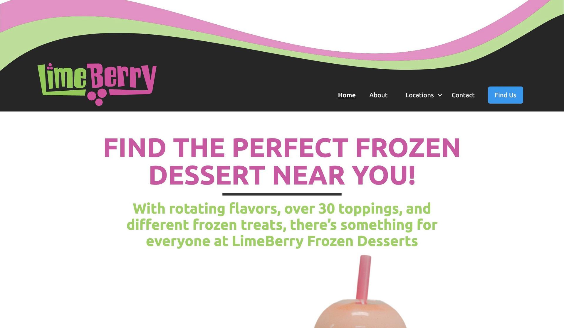 Limeberry-franchise website design examples