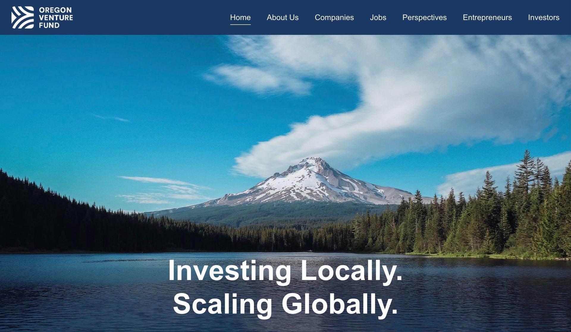 Oregon Venture Fund-financial services website designs