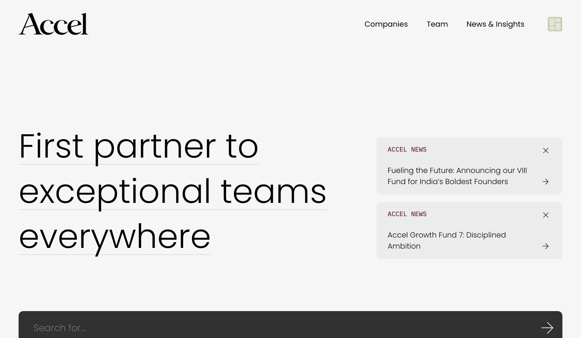 Accel-venture capital websites
