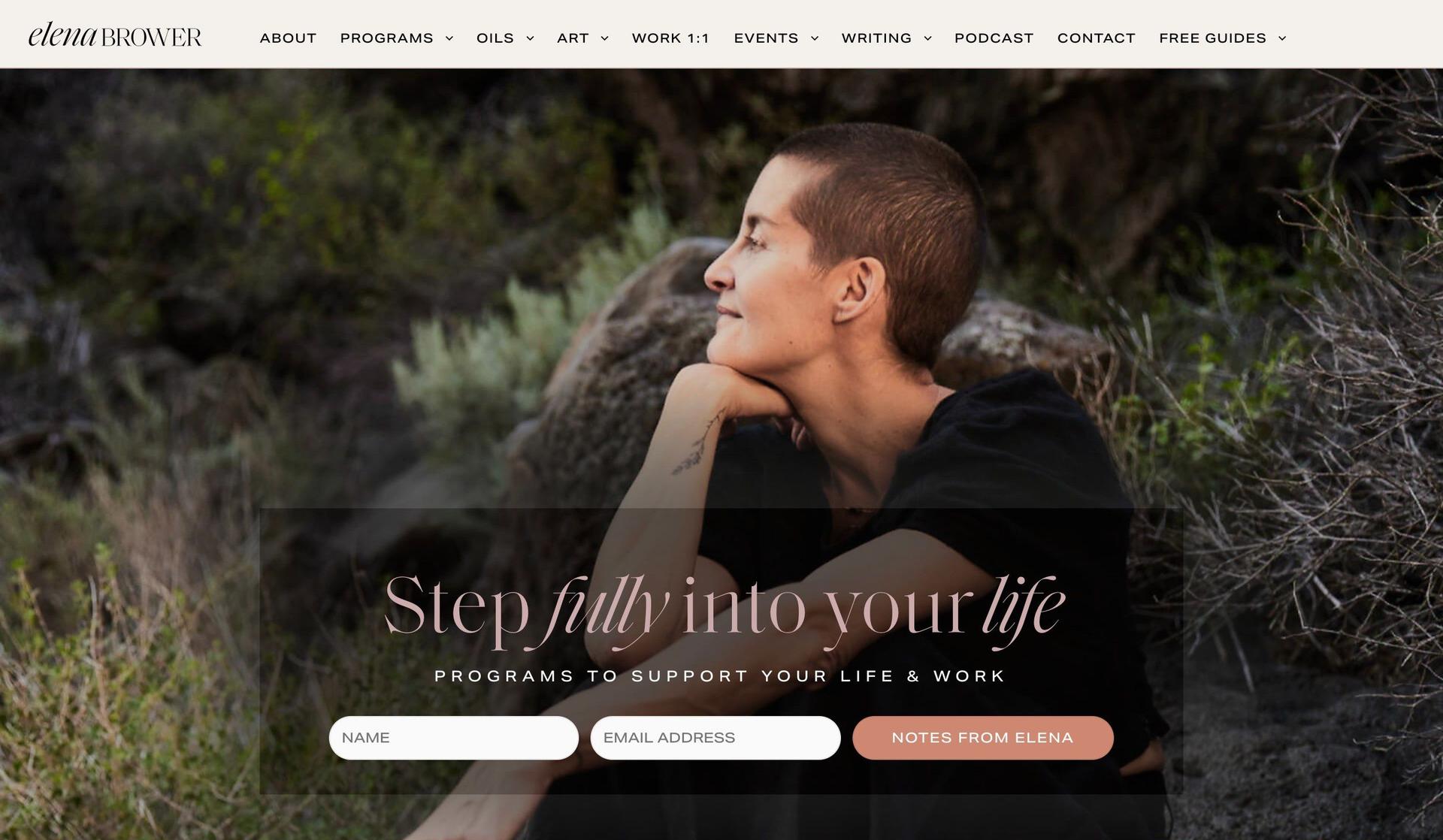Elena Brower-yoga websites