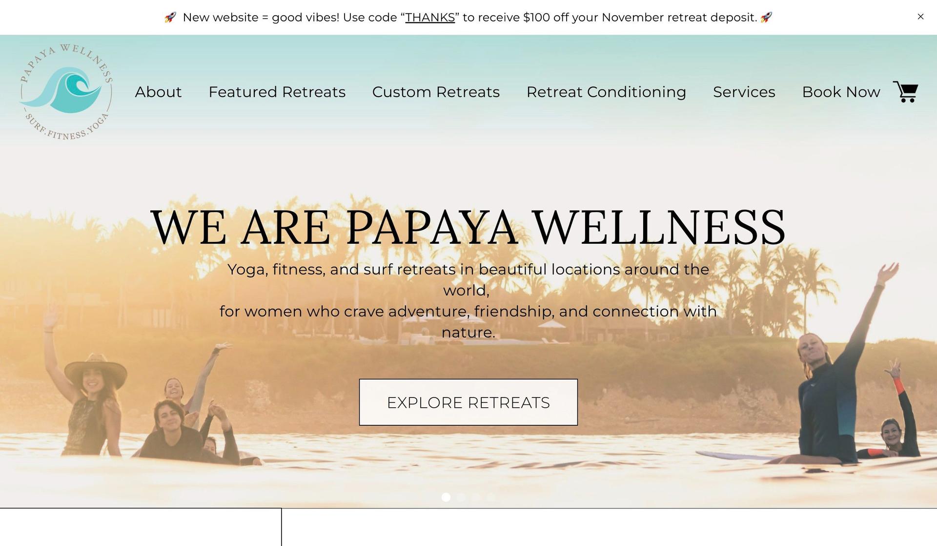Papaya Wellness-yoga websites