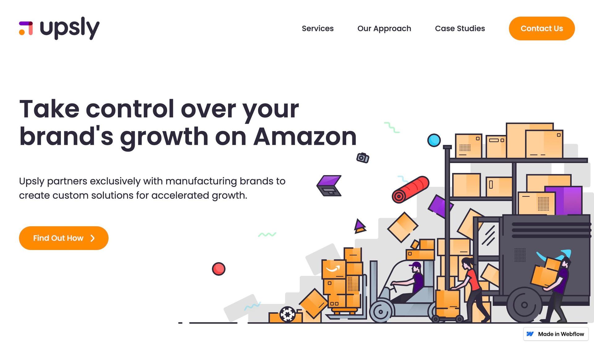 Upsly-flat website designs