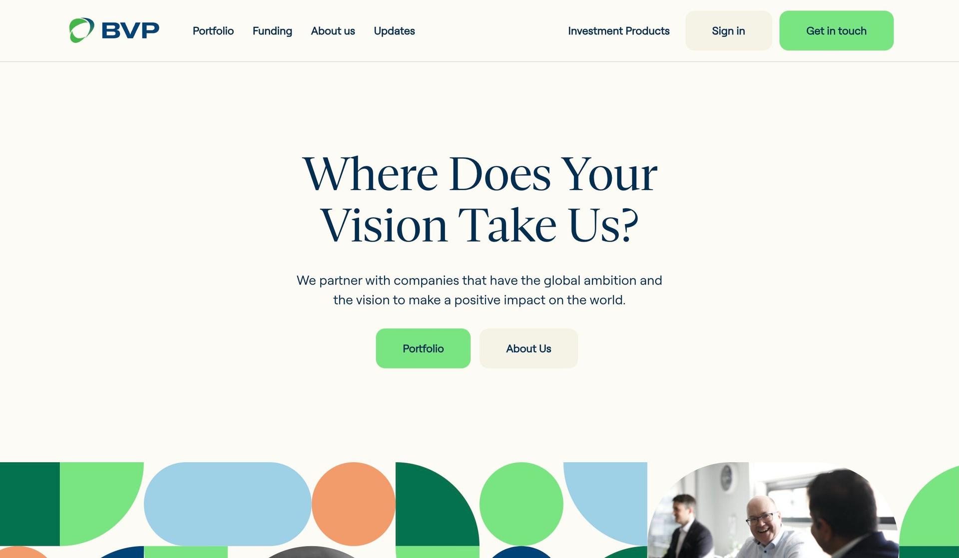 BVP-flat website designs