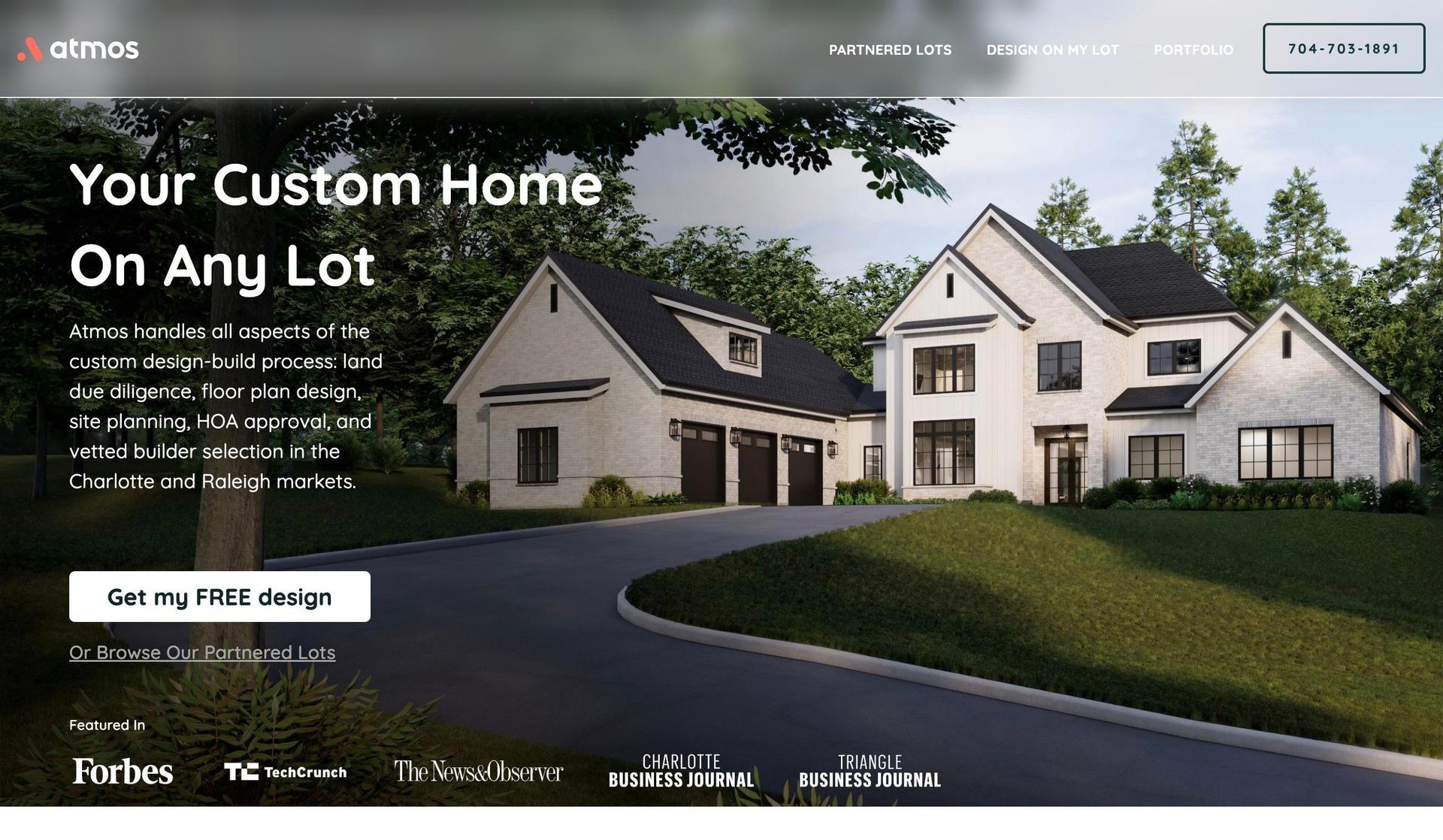 Build Atmos-home builders websites