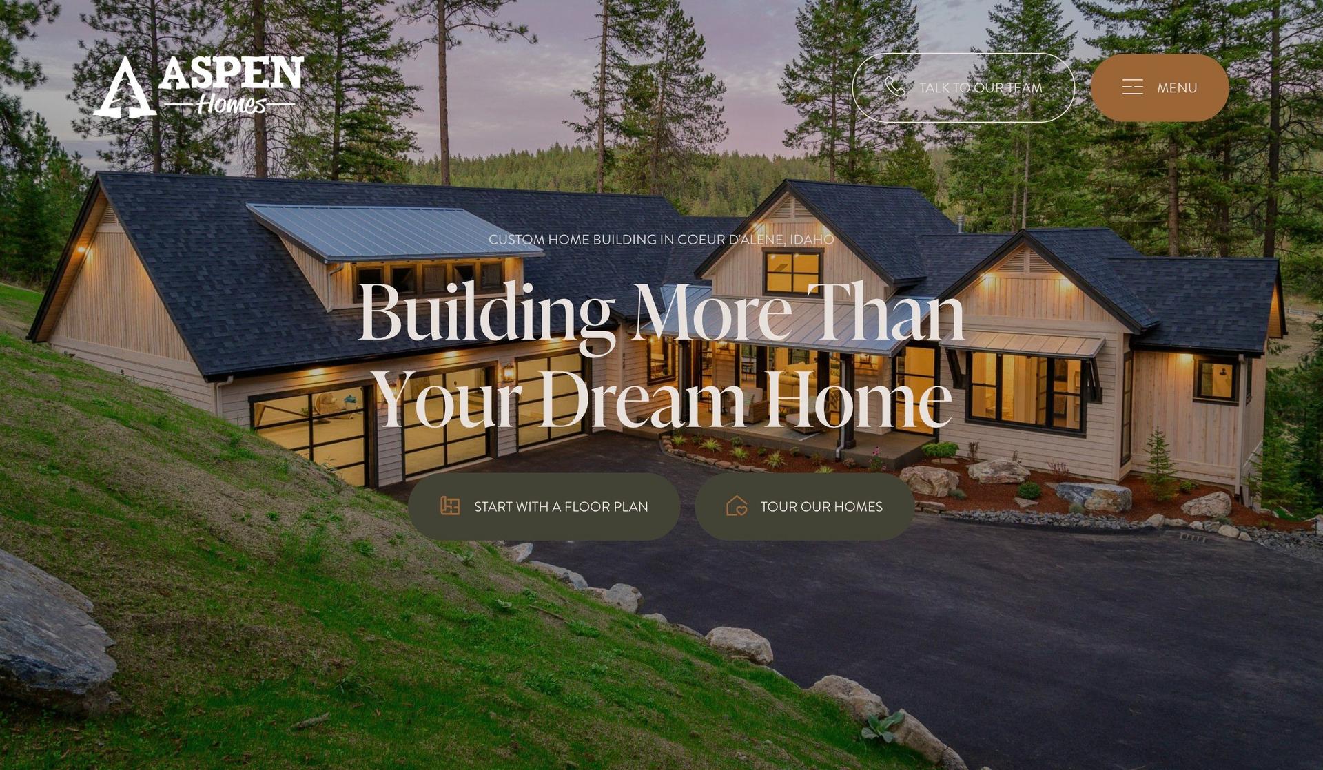 Aspen Homes-home builders websites