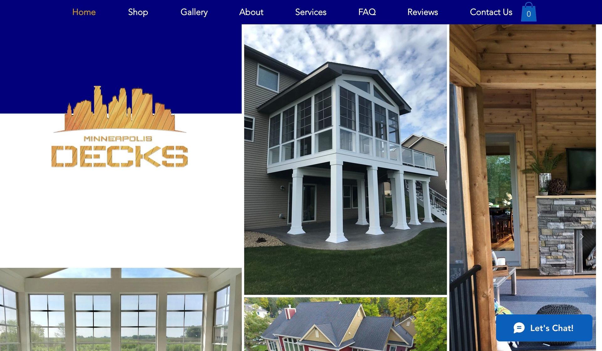 Minneapolis Decks-home builders websites