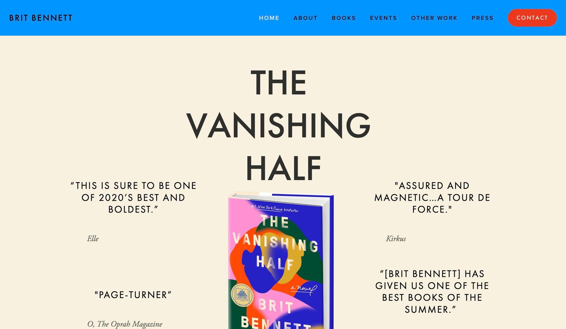 Brit Bennett-book website examples