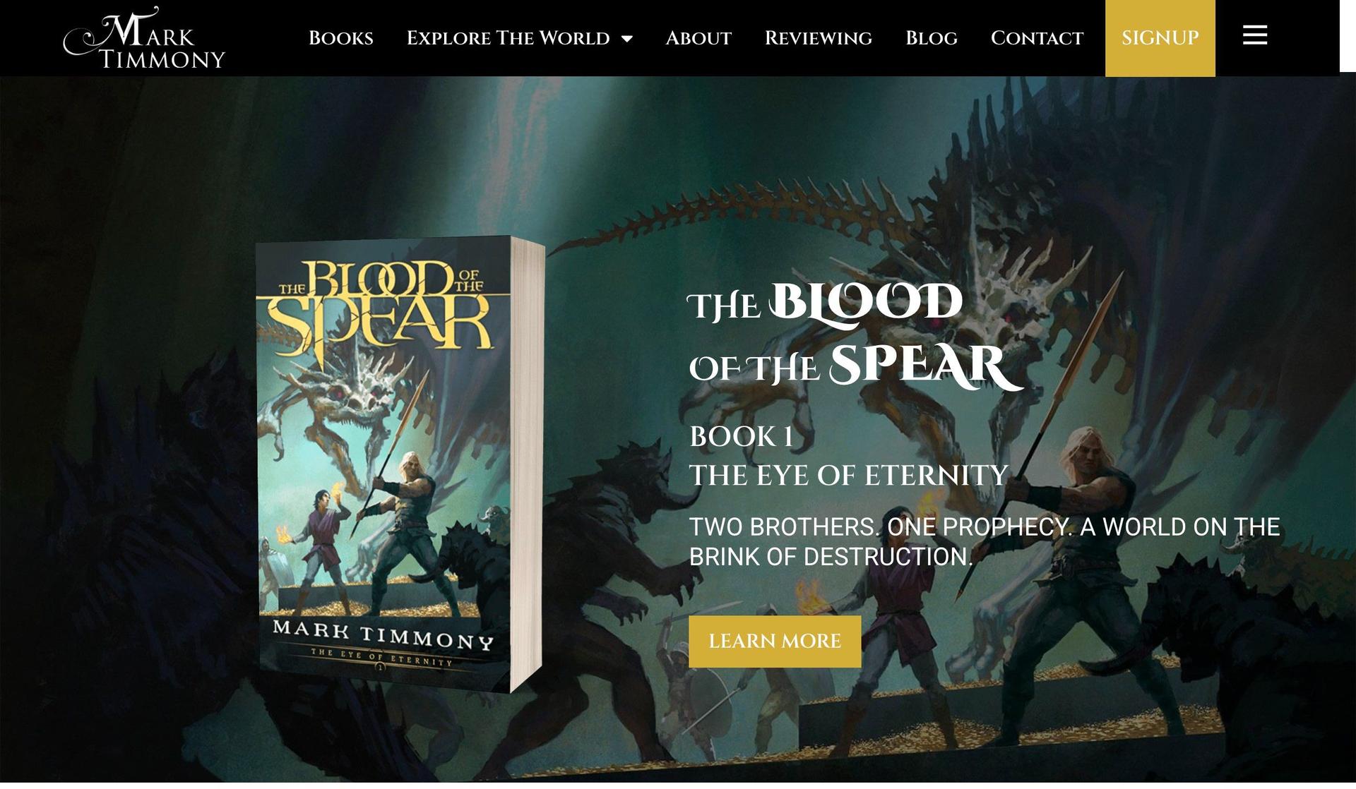 Mark Timmony-book website examples