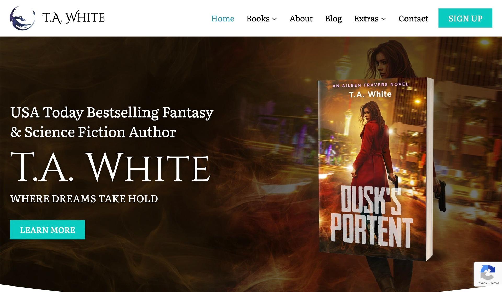 T.A. White-book website examples