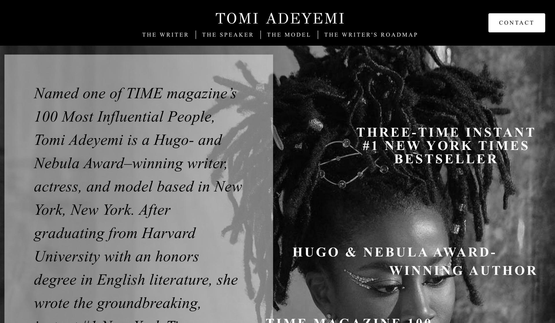 Tomi Adeyemi-book website examples