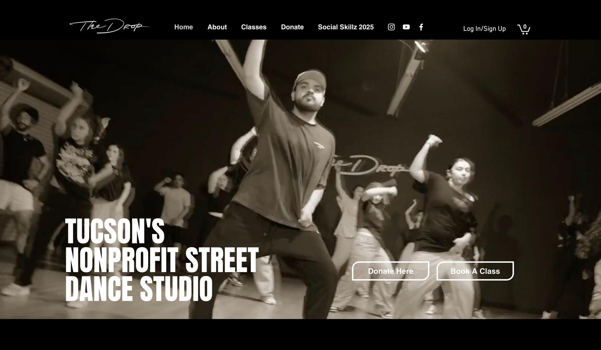 The Drop Dance Studio-dance studio website design