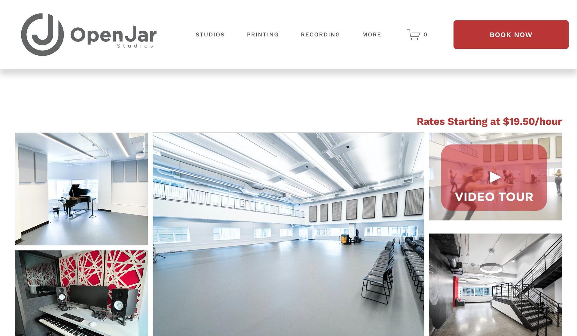 Open Jar Studios-dance studio website design