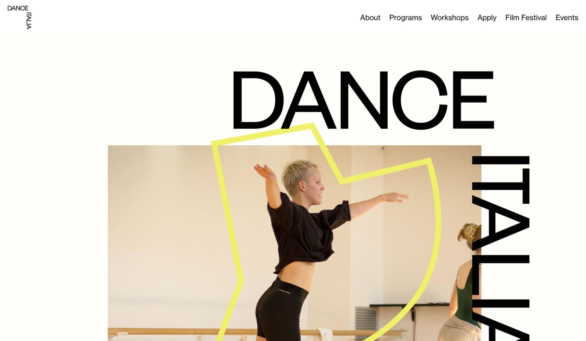 Dance Italia-dance studio website design