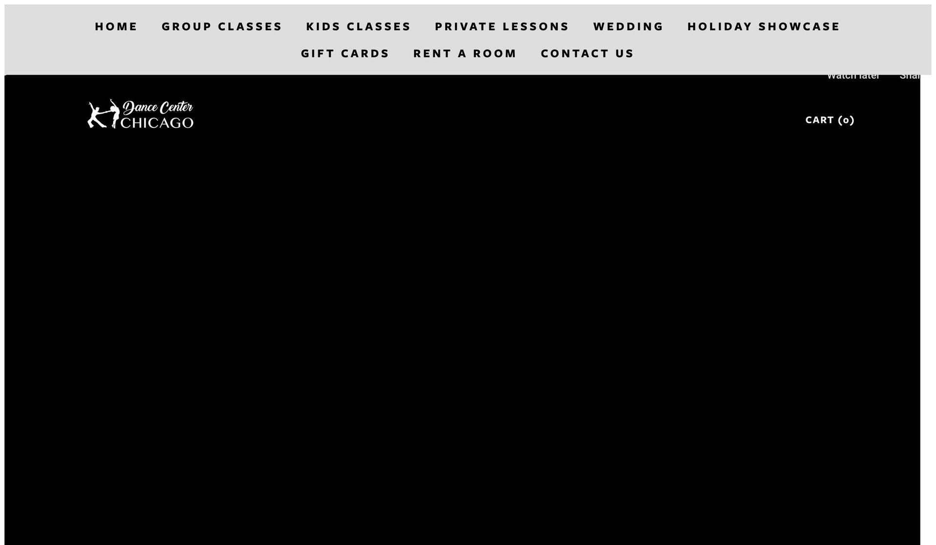 Dance Center Chicago-dance studio website design