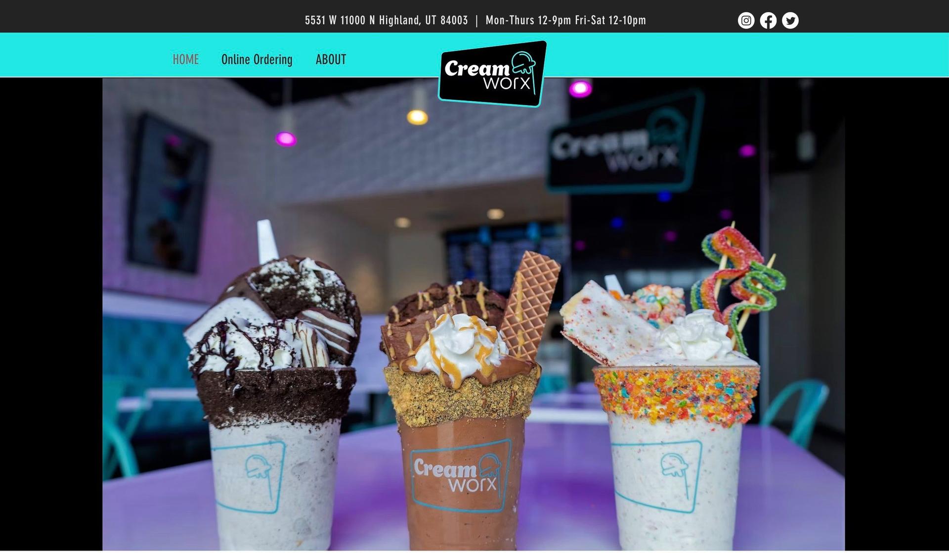 Creamworx-ice cream websites