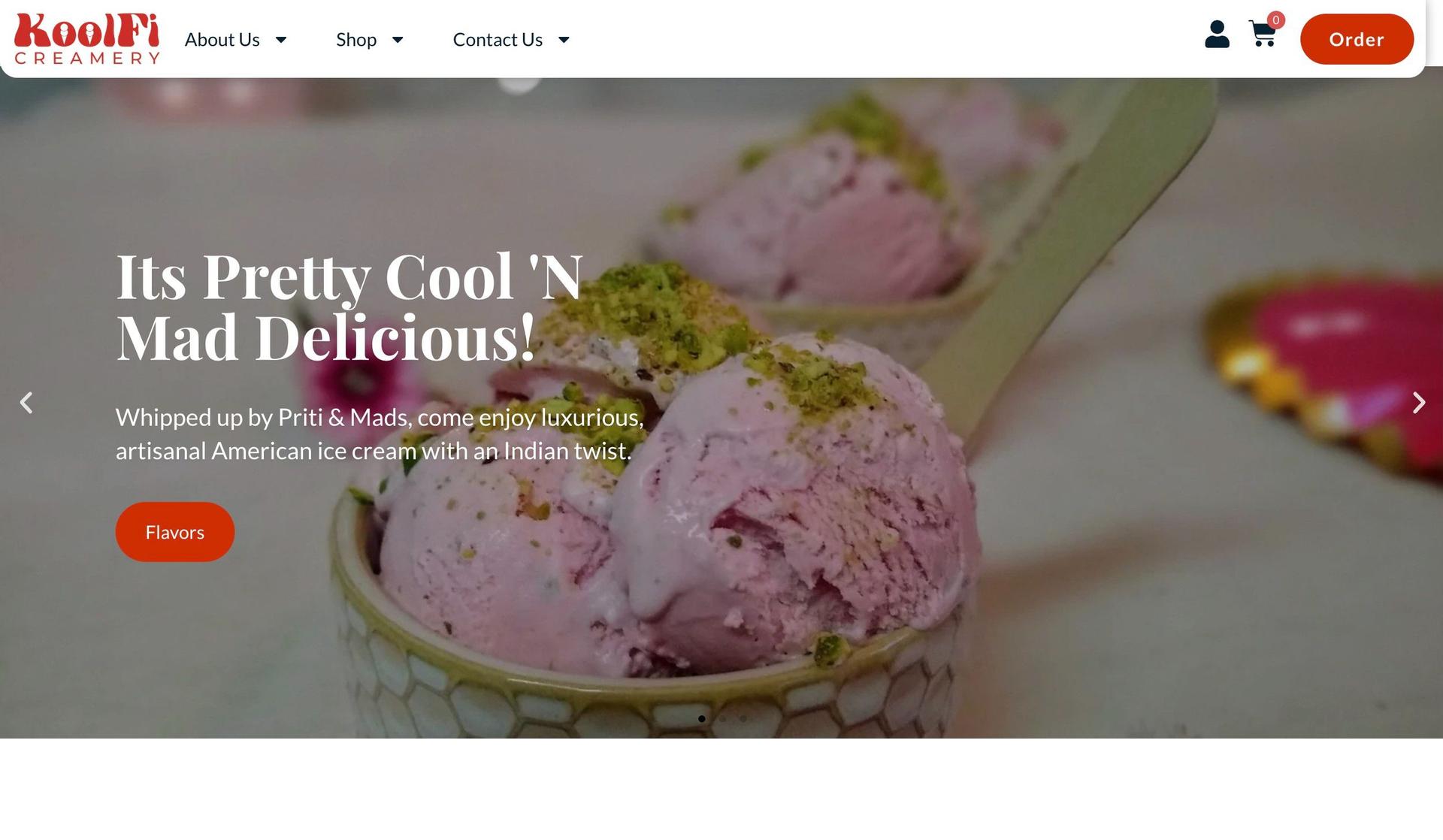 Koolfi Creamery-ice cream websites