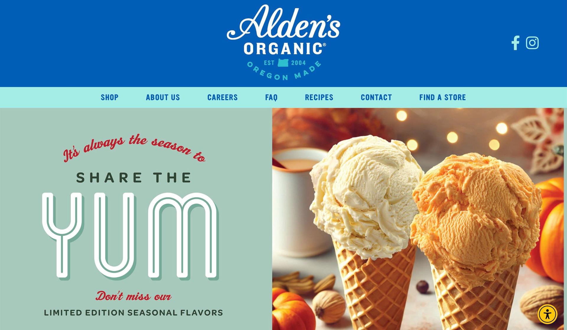 Alden's Organic Ice Cream-ice cream websites