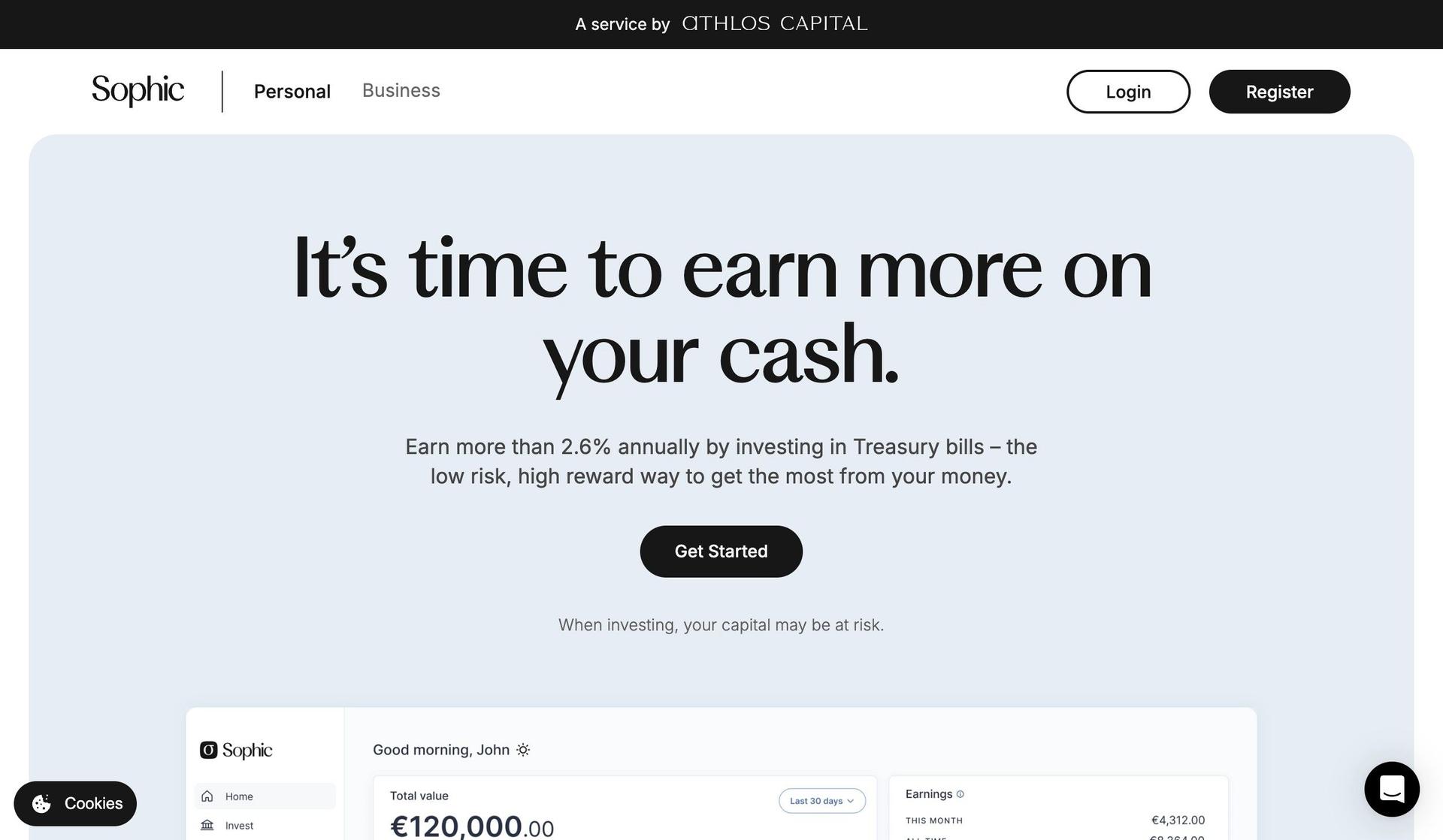 Sophic-bank website design