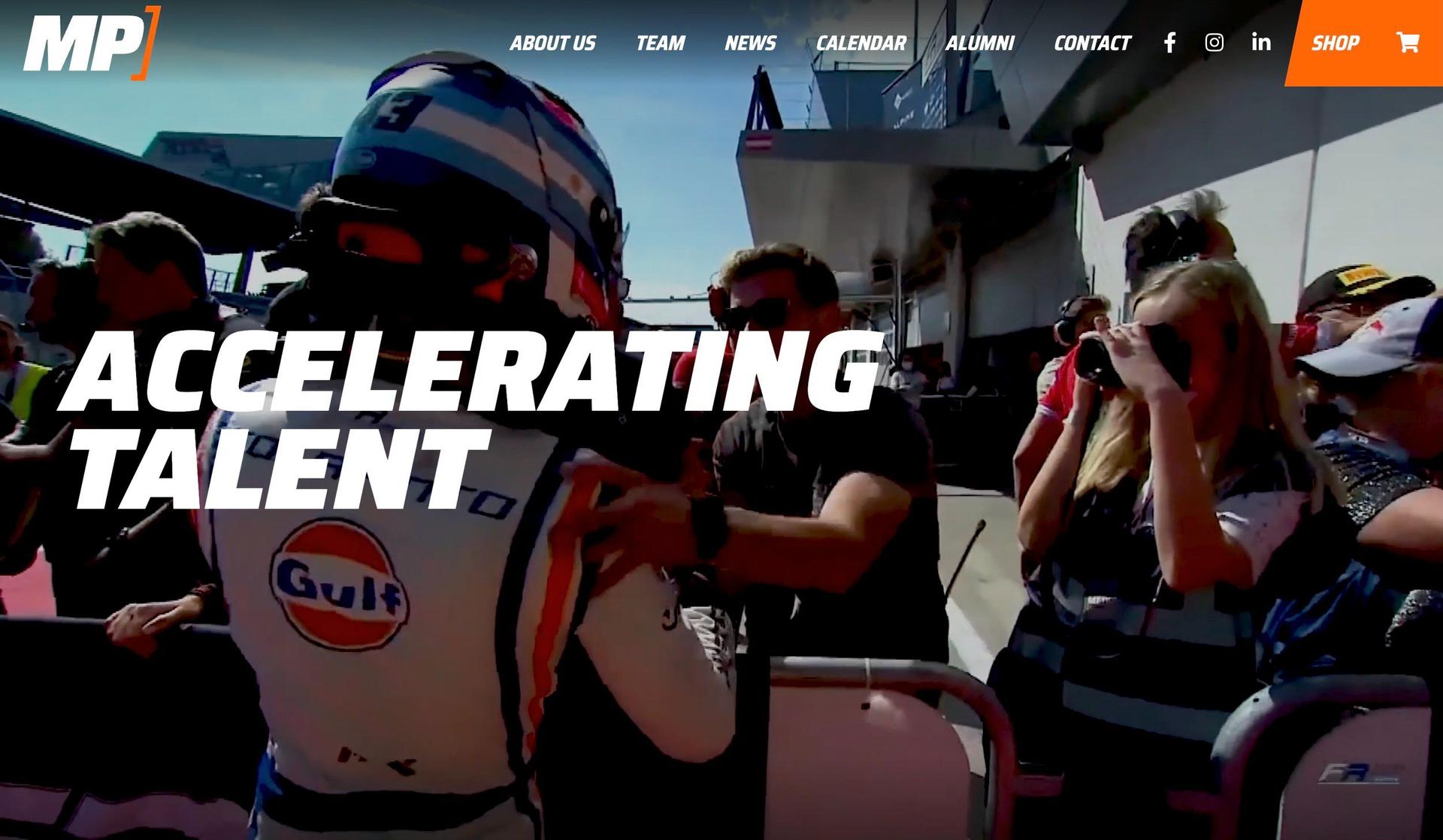 MP Motorsport-sports website design