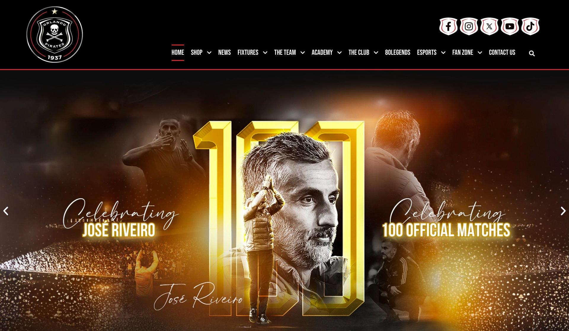 Orlando Pirates FC-sports website design