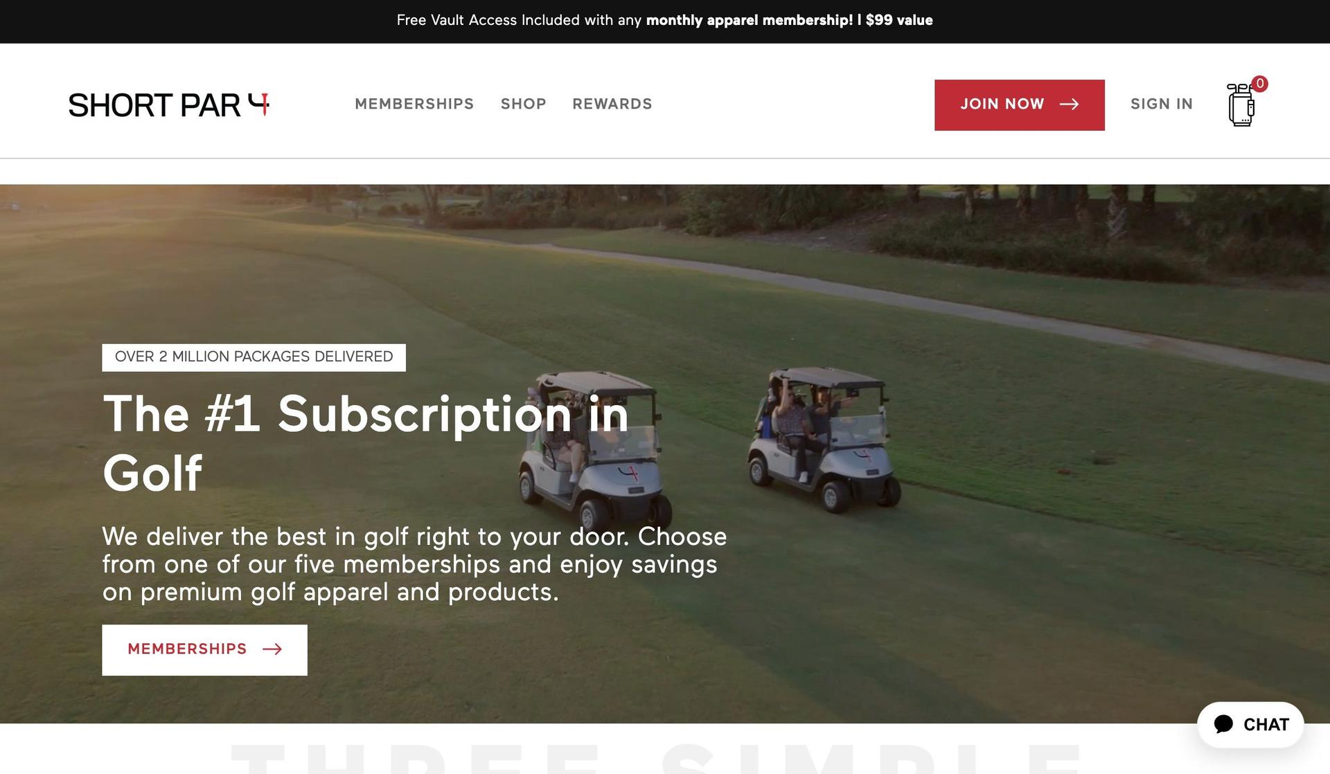 Short Par 4-sports website design