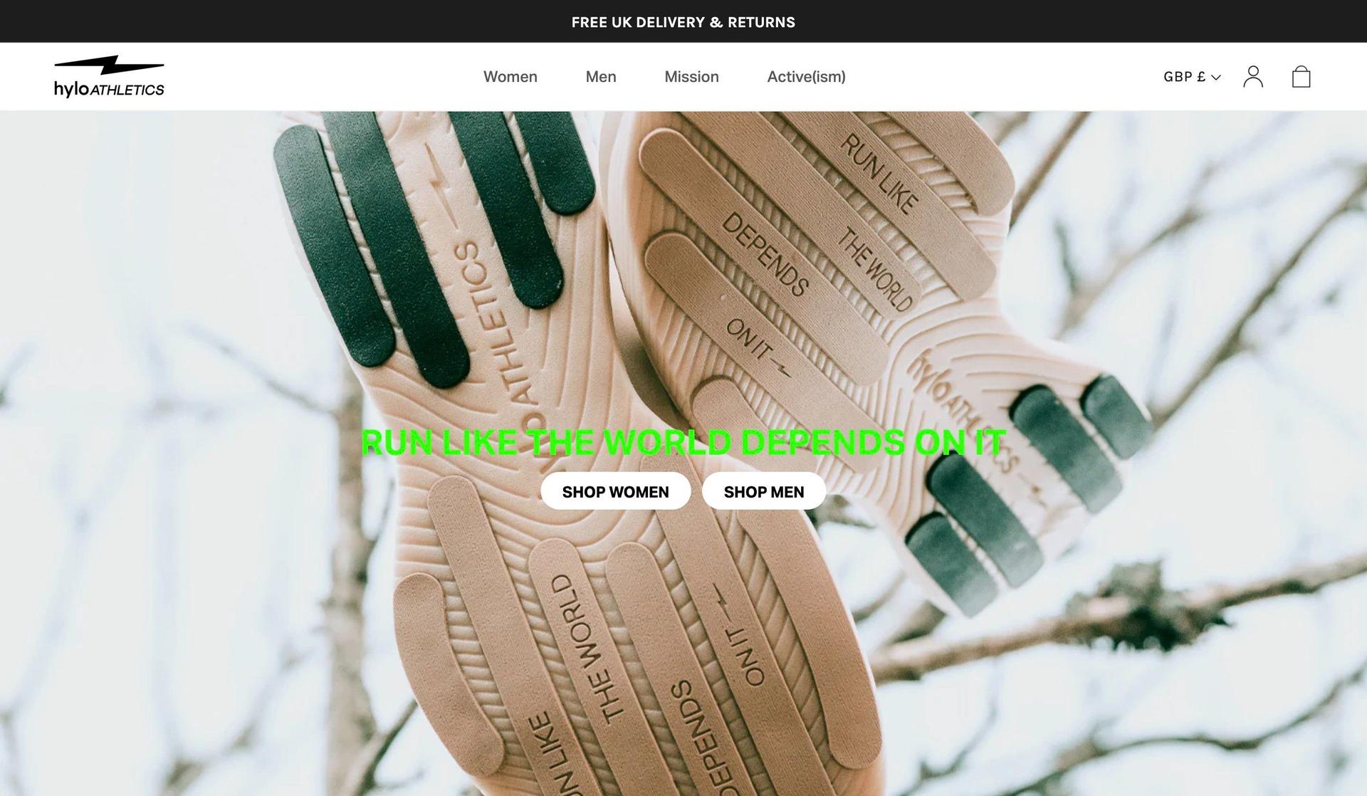 Hylo Athletics-sports website design