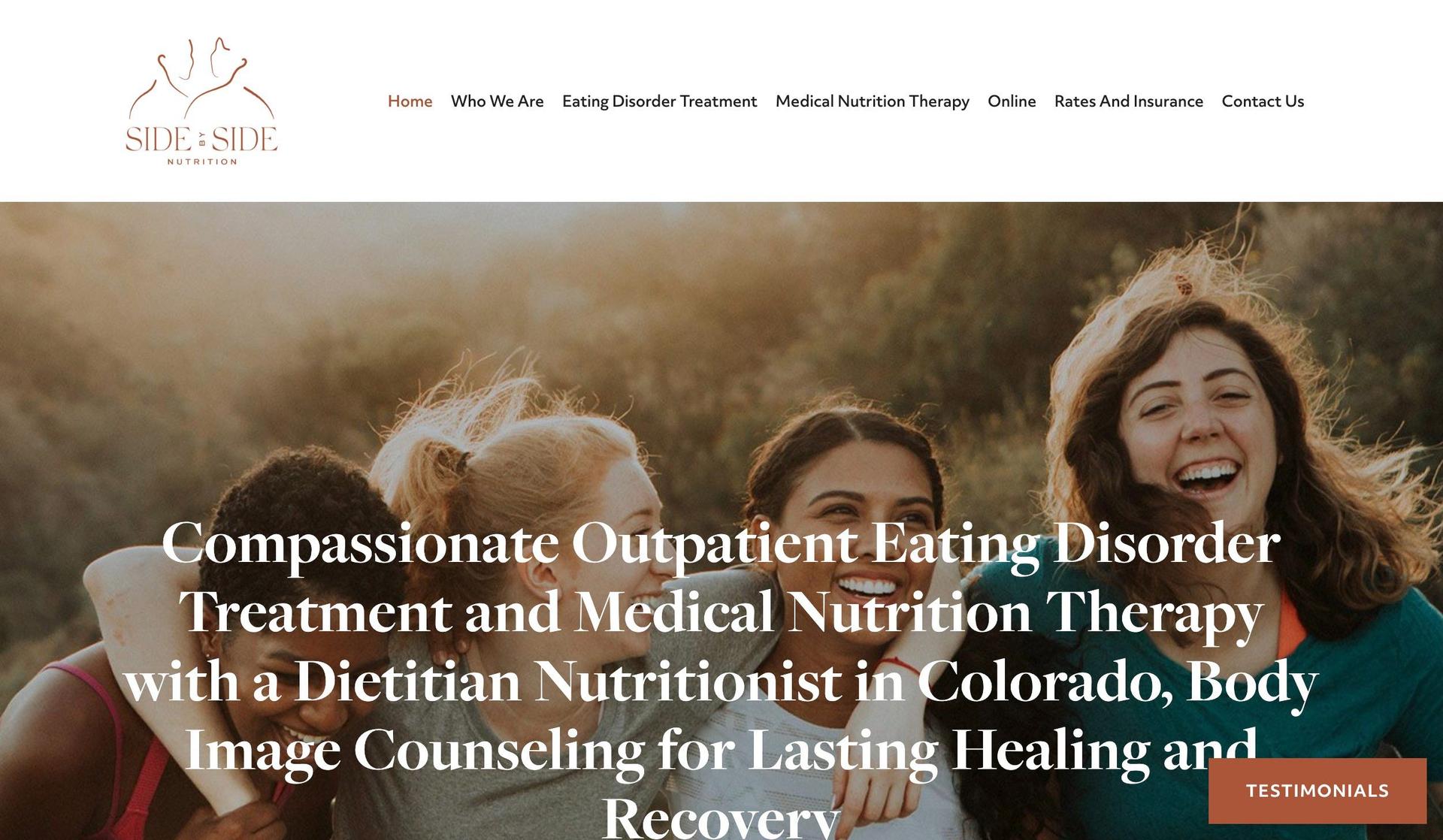 Side by Side Nutrition-nutrition websites