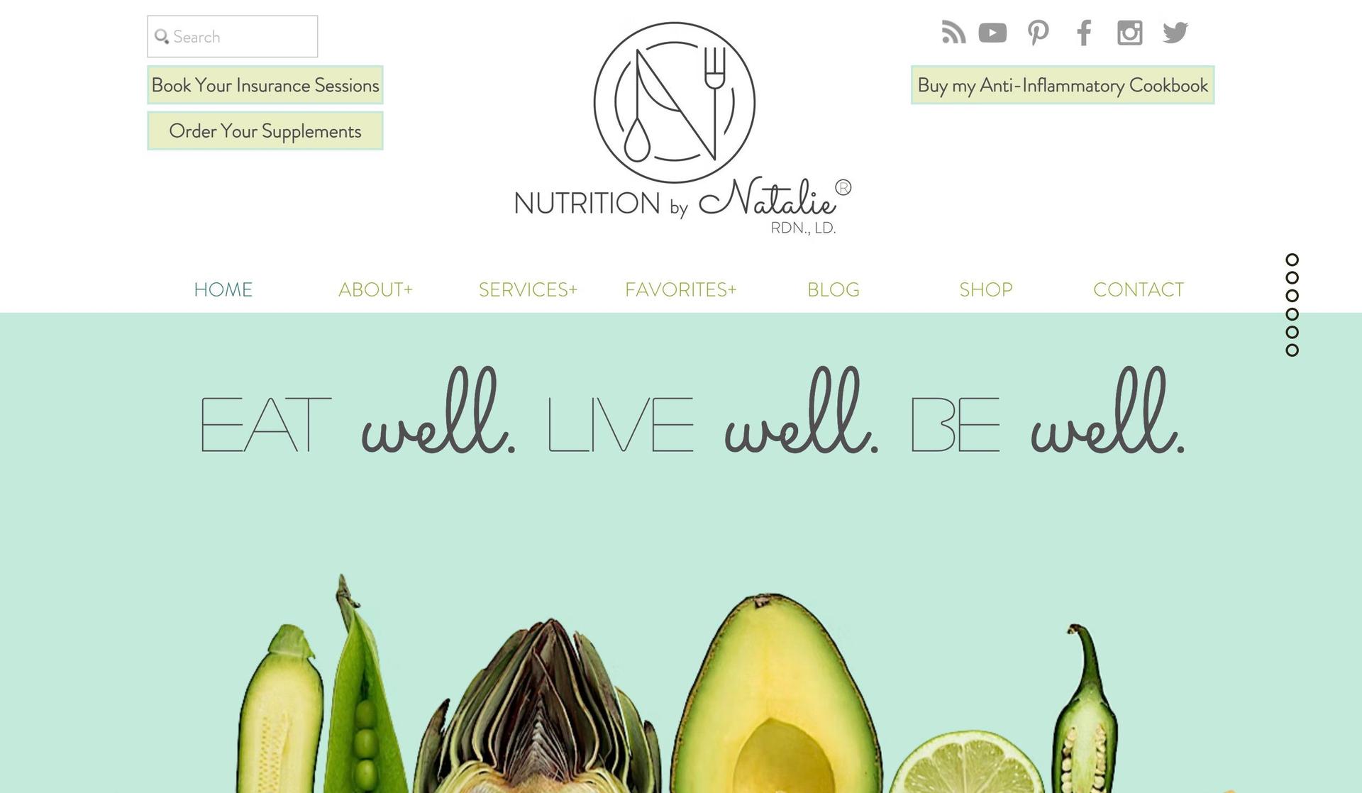 Nutrition by Natalie-nutrition websites