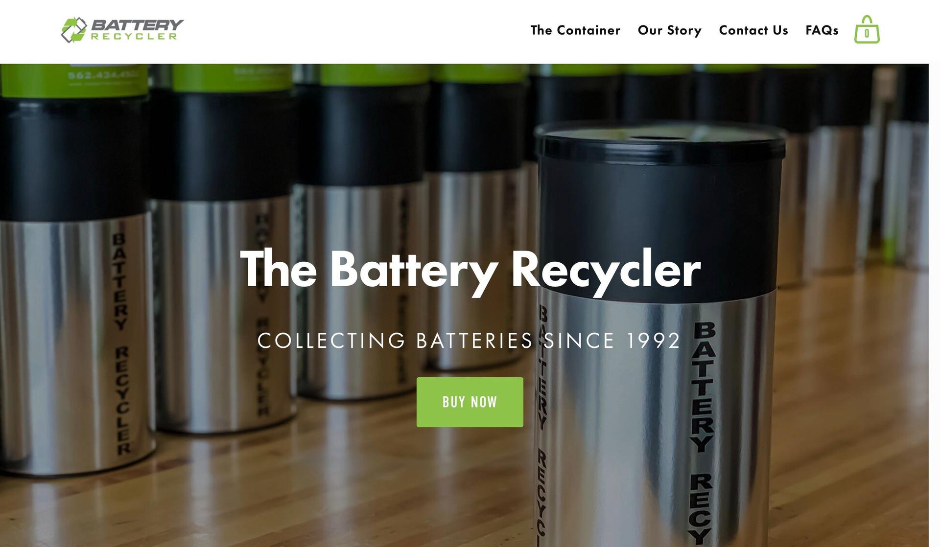 The Battery Recycler-electronics website examples
