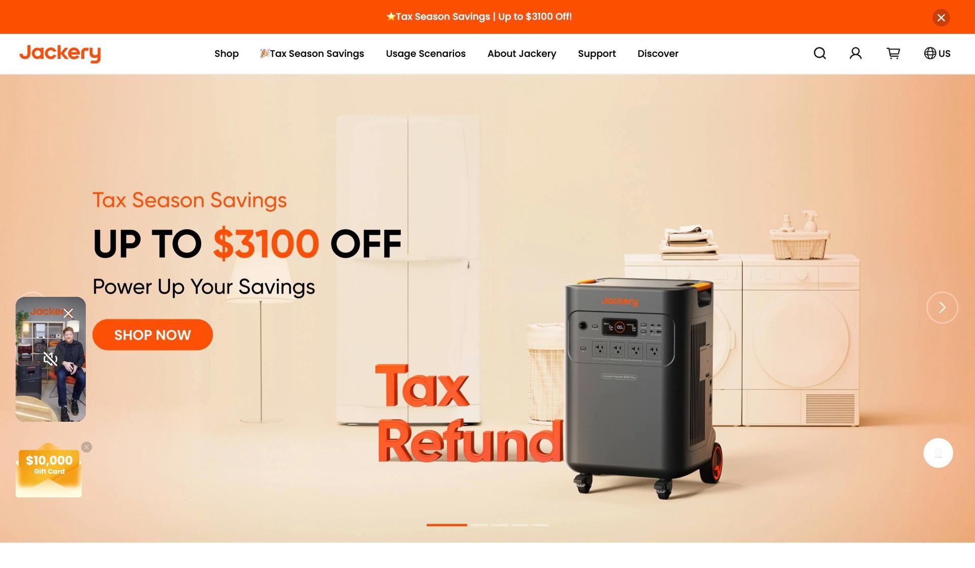 Jackery-electronics website examples