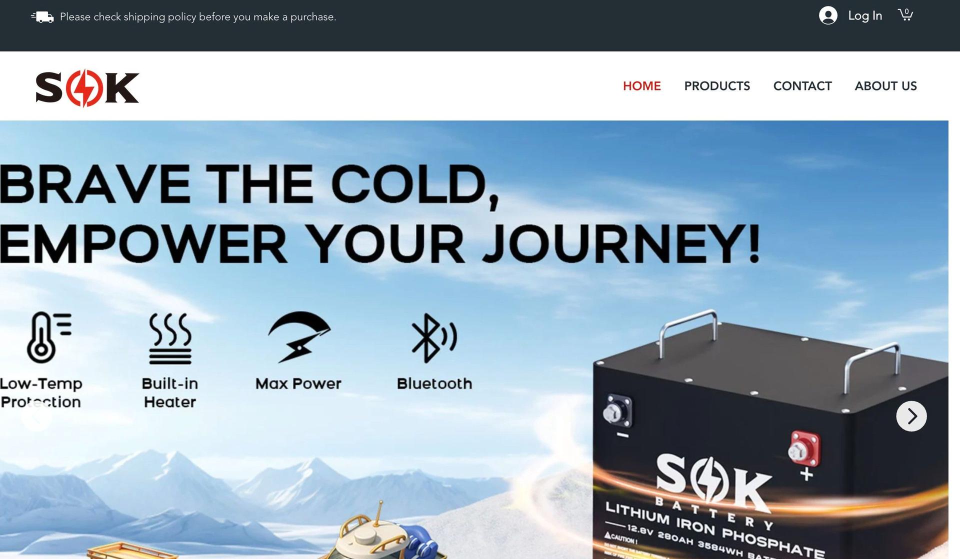 SOK Battery-electronics website examples